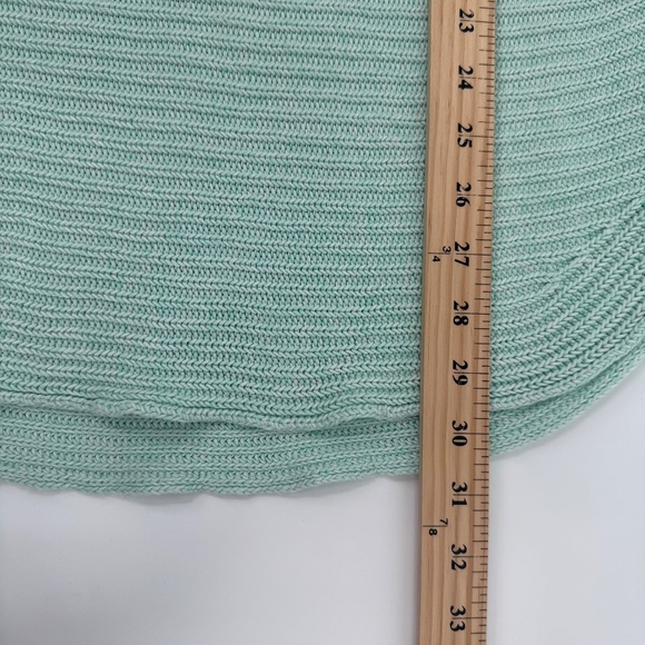 Talbots Sweater Women 1X Petite Green Chunky Knit Long Sleeve Pullover Ribbed - Picture 10 of 11